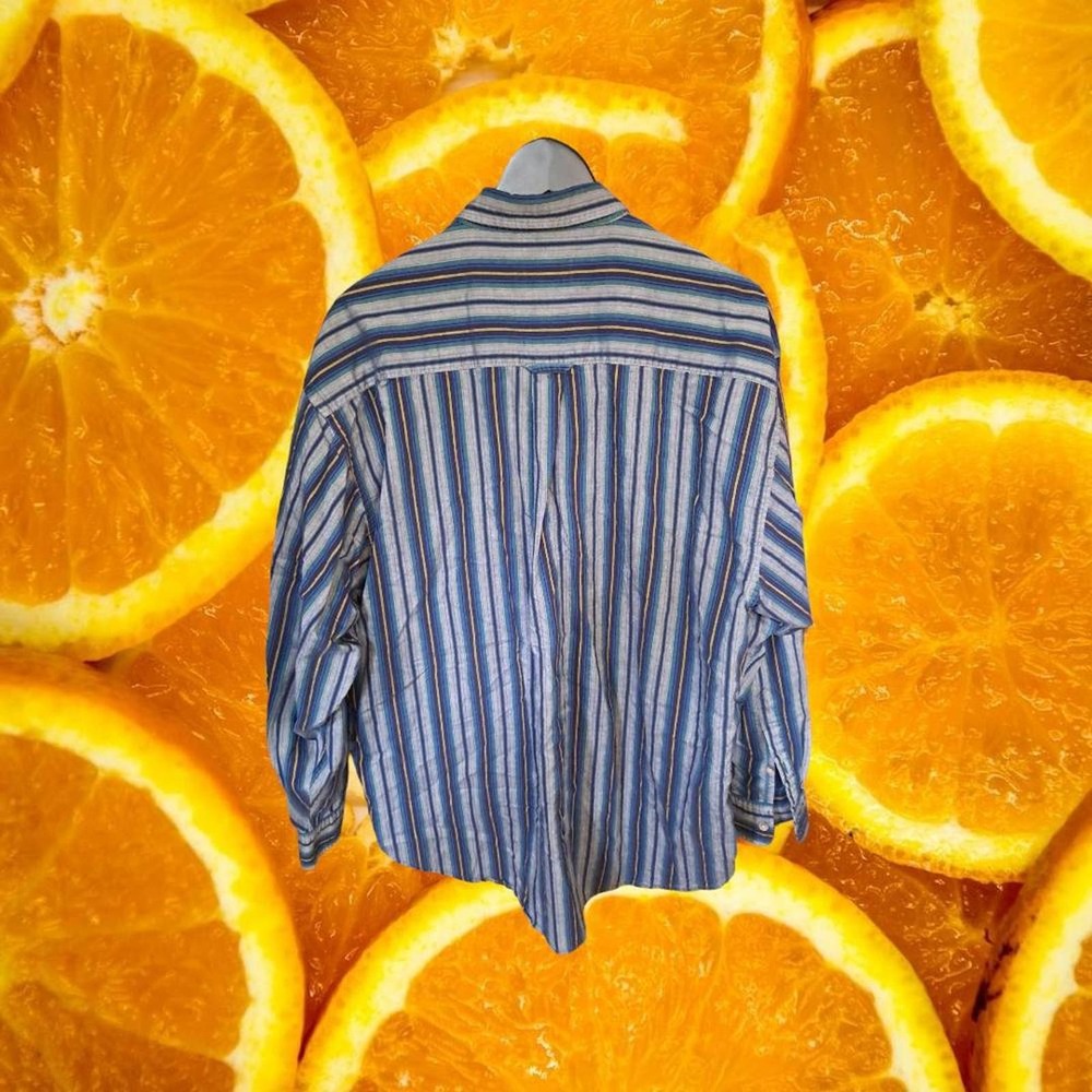 Pendleton Blue, Gray And Yellow Button Down Shirt… - image 5